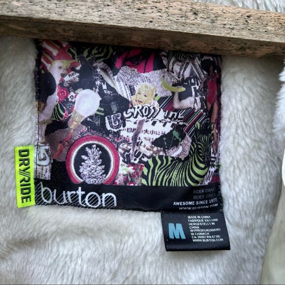 Burton Dream DryRide blue plaid faux fur lined snowboard coat jacket - Picture 6 of 11